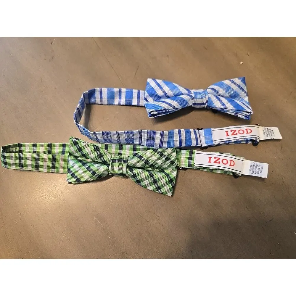 Set Of 2 IZOD Boys Bow Tie Adjustable 9-16